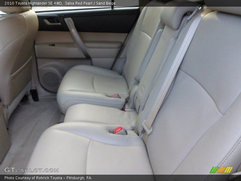 Salsa Red Pearl / Sand Beige 2010 Toyota Highlander SE 4WD