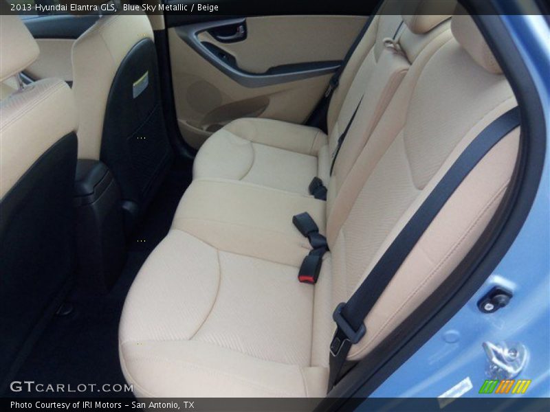 Blue Sky Metallic / Beige 2013 Hyundai Elantra GLS