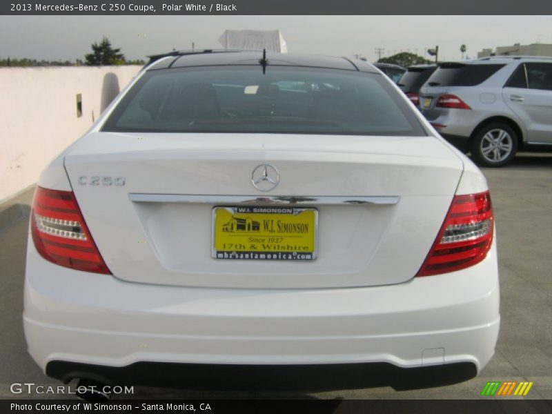 Polar White / Black 2013 Mercedes-Benz C 250 Coupe