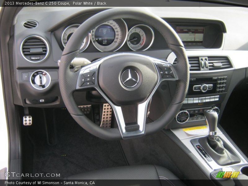 Polar White / Black 2013 Mercedes-Benz C 250 Coupe