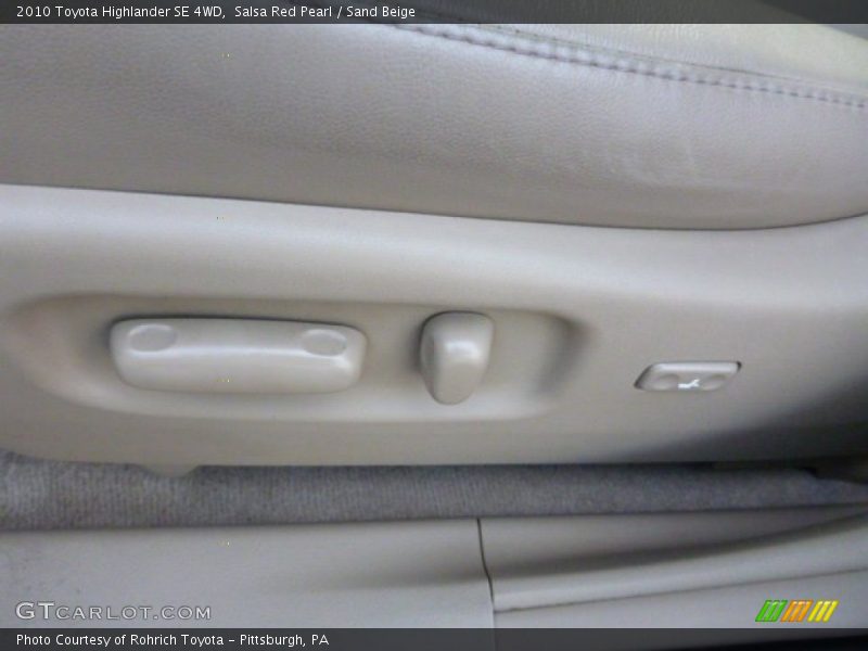 Salsa Red Pearl / Sand Beige 2010 Toyota Highlander SE 4WD