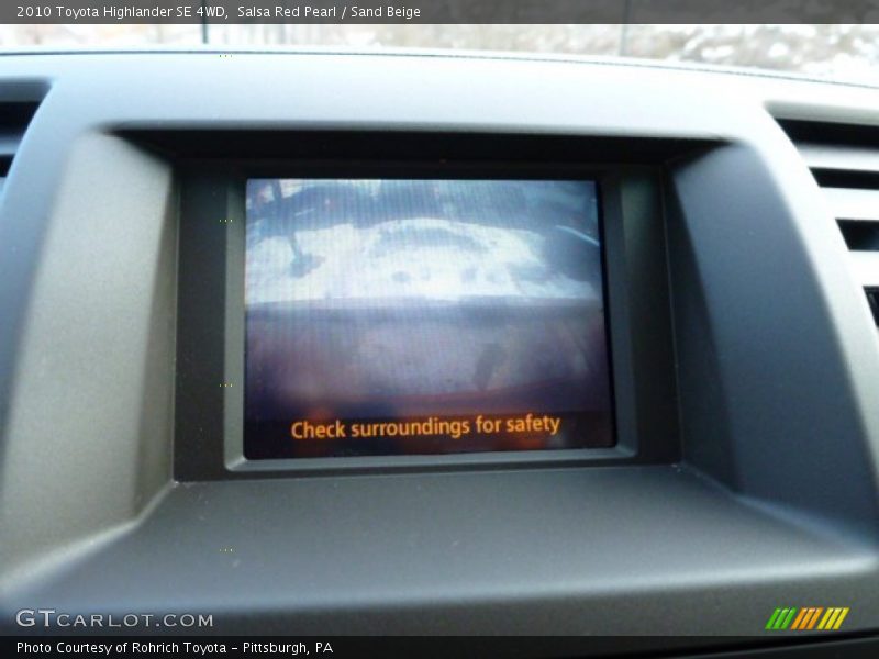 Salsa Red Pearl / Sand Beige 2010 Toyota Highlander SE 4WD