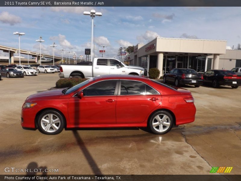 Barcelona Red Metallic / Ash 2011 Toyota Camry SE V6