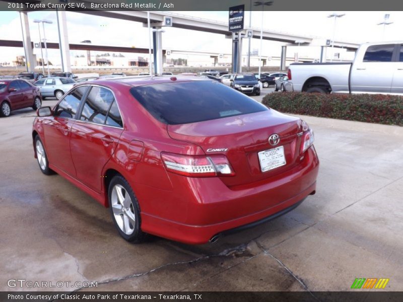 Barcelona Red Metallic / Ash 2011 Toyota Camry SE V6