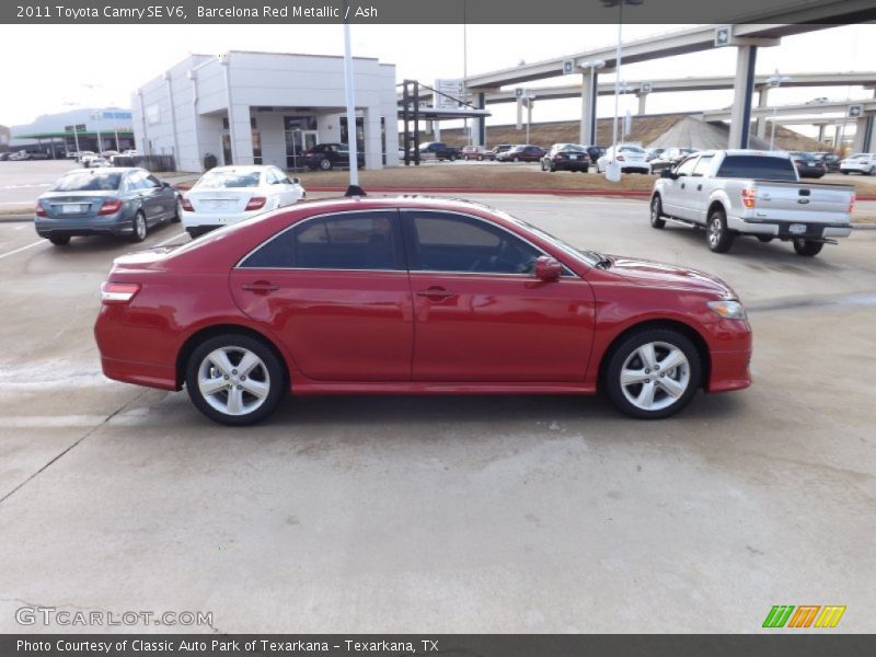 Barcelona Red Metallic / Ash 2011 Toyota Camry SE V6