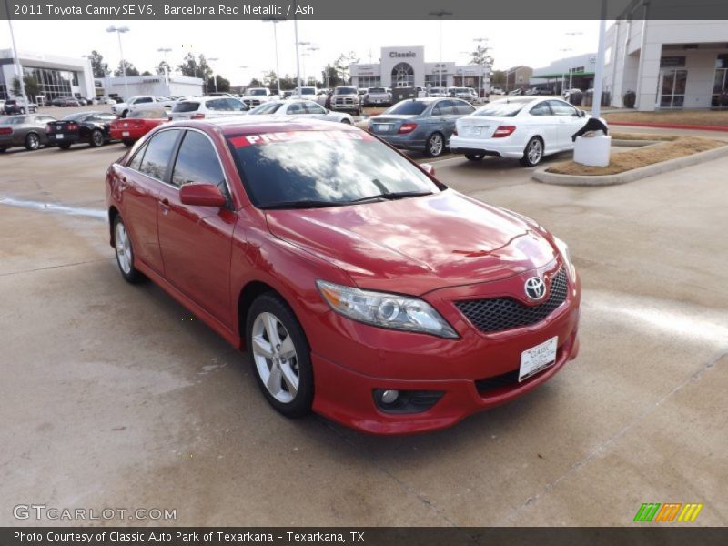 Barcelona Red Metallic / Ash 2011 Toyota Camry SE V6