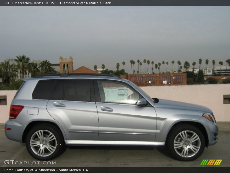 Diamond Silver Metallic / Black 2013 Mercedes-Benz GLK 350
