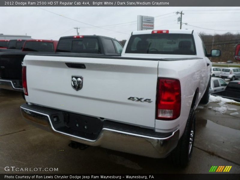 Bright White / Dark Slate/Medium Graystone 2012 Dodge Ram 2500 HD ST Regular Cab 4x4