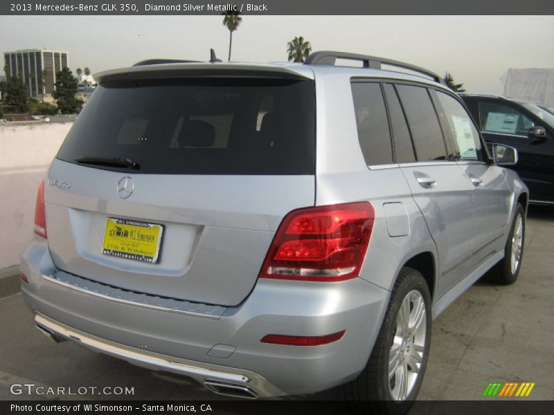 Diamond Silver Metallic / Black 2013 Mercedes-Benz GLK 350