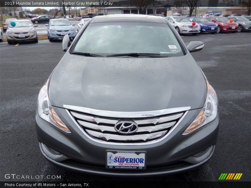 Harbor Gray Metallic / Gray 2013 Hyundai Sonata Limited