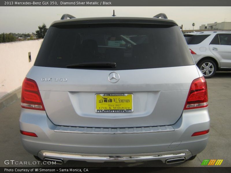 Diamond Silver Metallic / Black 2013 Mercedes-Benz GLK 350