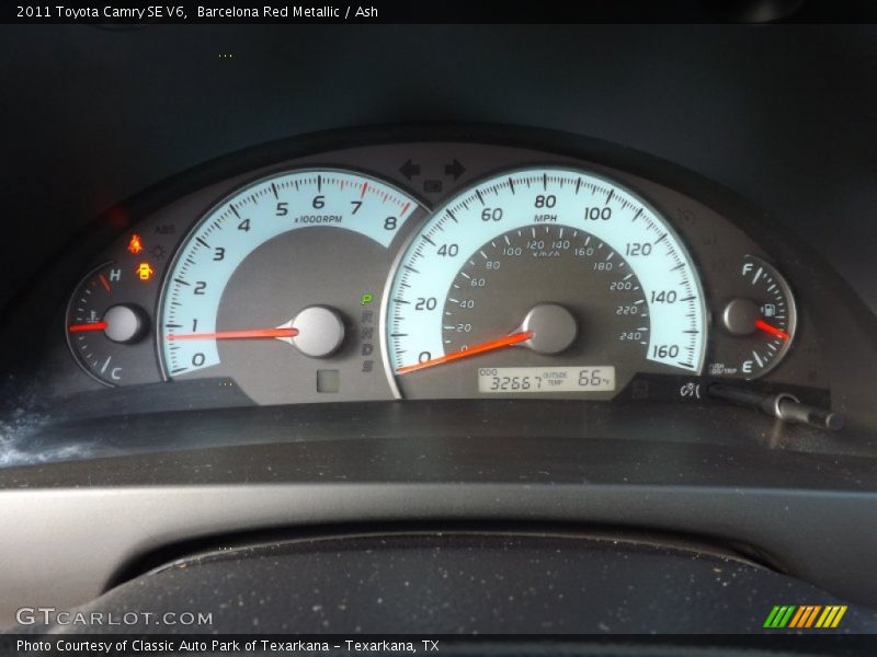 Barcelona Red Metallic / Ash 2011 Toyota Camry SE V6
