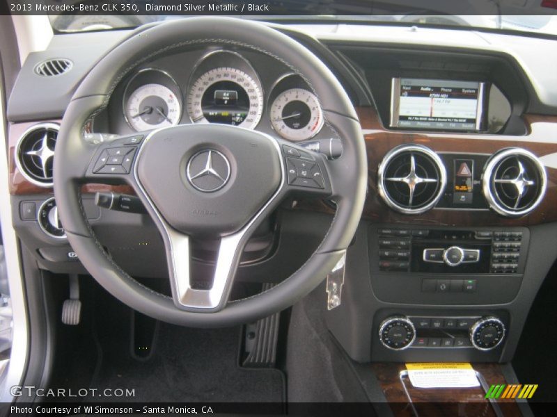 Diamond Silver Metallic / Black 2013 Mercedes-Benz GLK 350