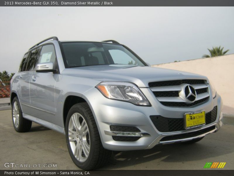 Diamond Silver Metallic / Black 2013 Mercedes-Benz GLK 350