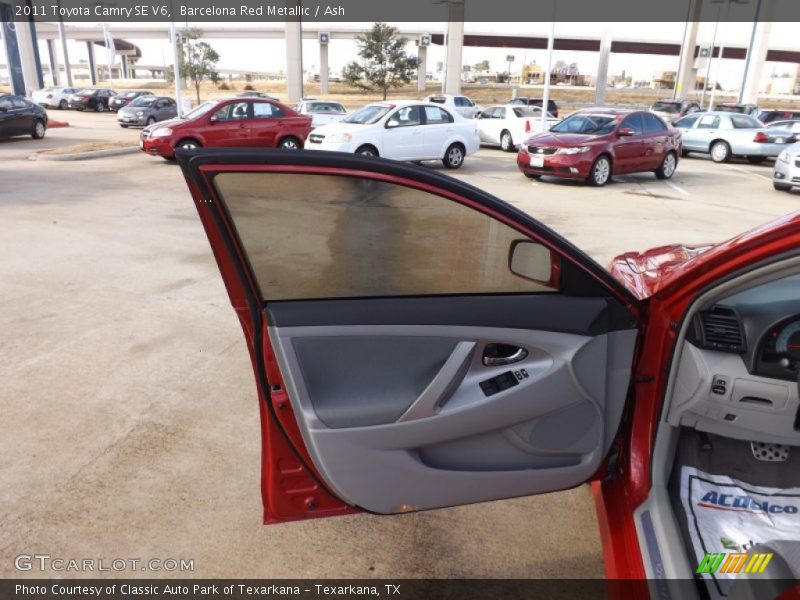 Barcelona Red Metallic / Ash 2011 Toyota Camry SE V6
