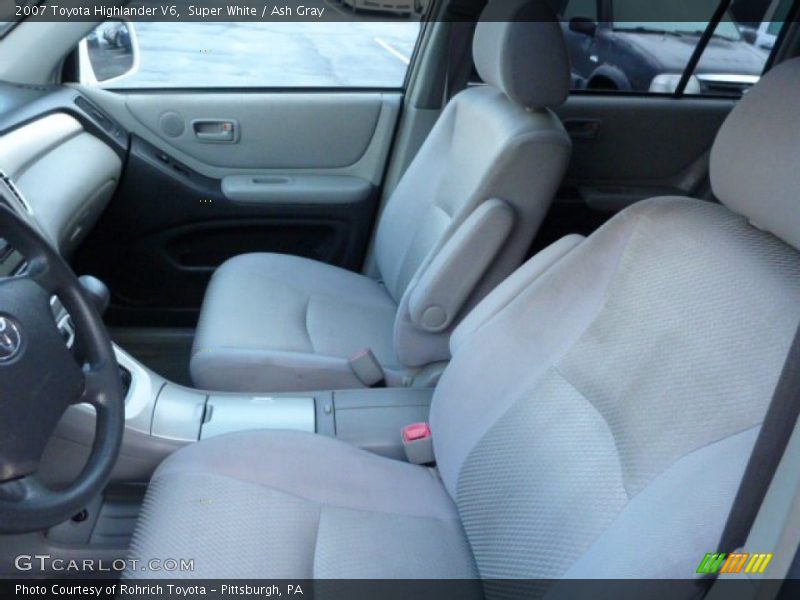 Front Seat of 2007 Highlander V6