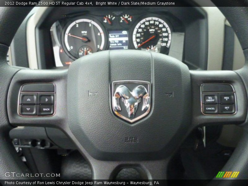 Bright White / Dark Slate/Medium Graystone 2012 Dodge Ram 2500 HD ST Regular Cab 4x4