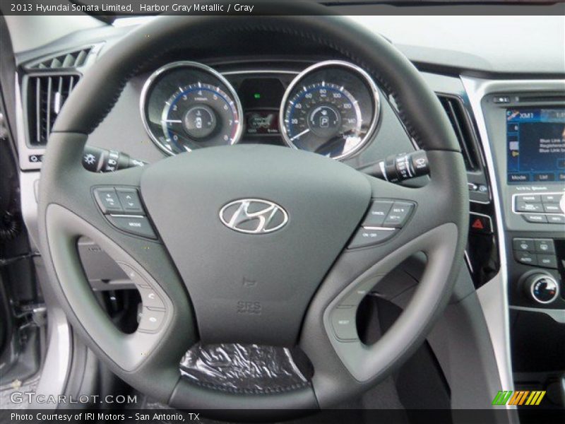 Harbor Gray Metallic / Gray 2013 Hyundai Sonata Limited