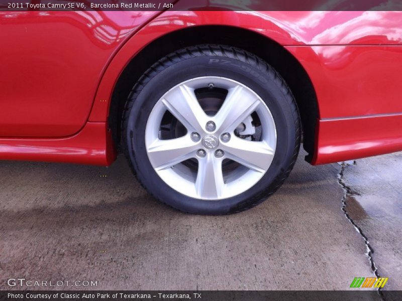 Barcelona Red Metallic / Ash 2011 Toyota Camry SE V6