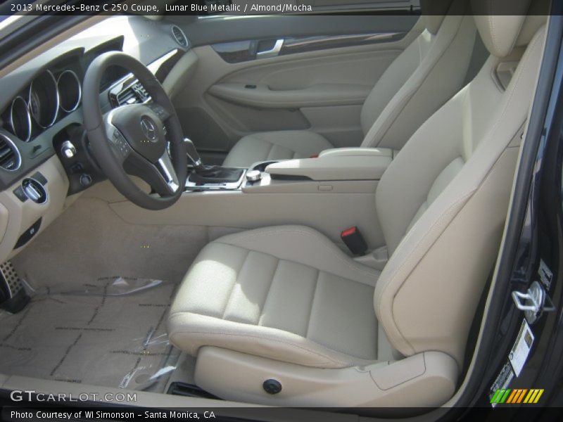 Lunar Blue Metallic / Almond/Mocha 2013 Mercedes-Benz C 250 Coupe