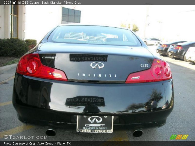 Black Obsidian / Stone Gray 2007 Infiniti G 35 Coupe