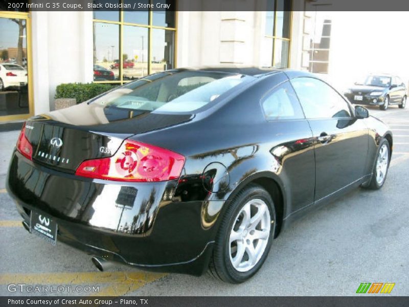Black Obsidian / Stone Gray 2007 Infiniti G 35 Coupe