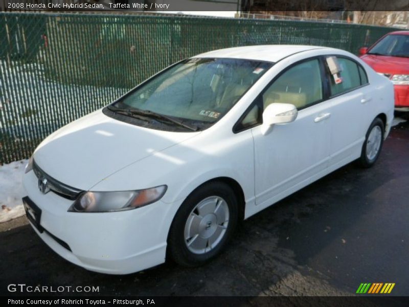 Front 3/4 View of 2008 Civic Hybrid Sedan