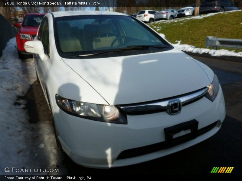 Taffeta White / Ivory 2008 Honda Civic Hybrid Sedan