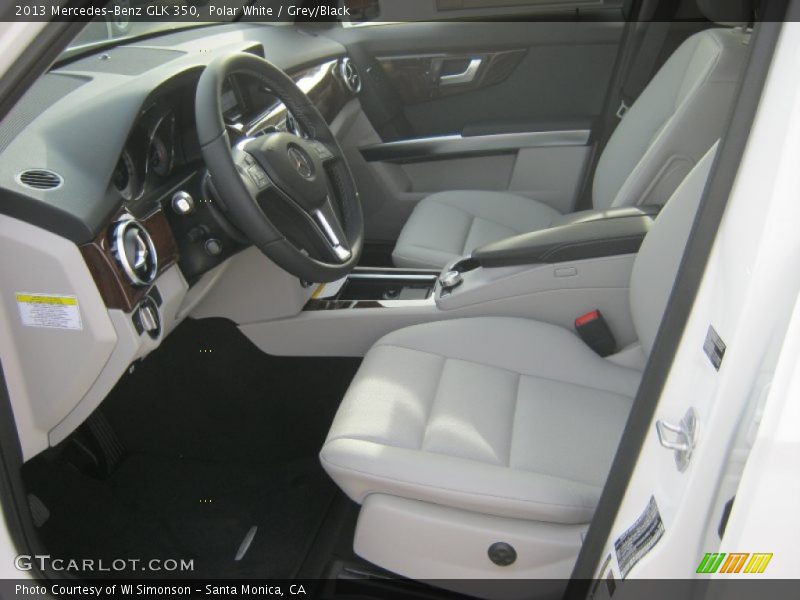 Polar White / Grey/Black 2013 Mercedes-Benz GLK 350