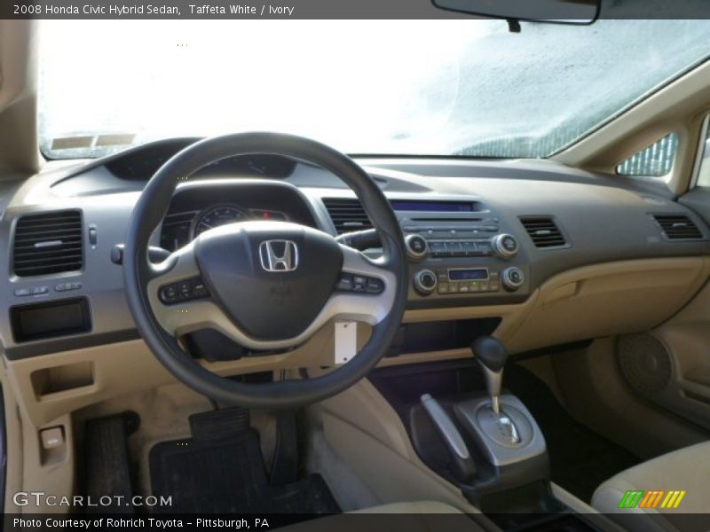 Dashboard of 2008 Civic Hybrid Sedan