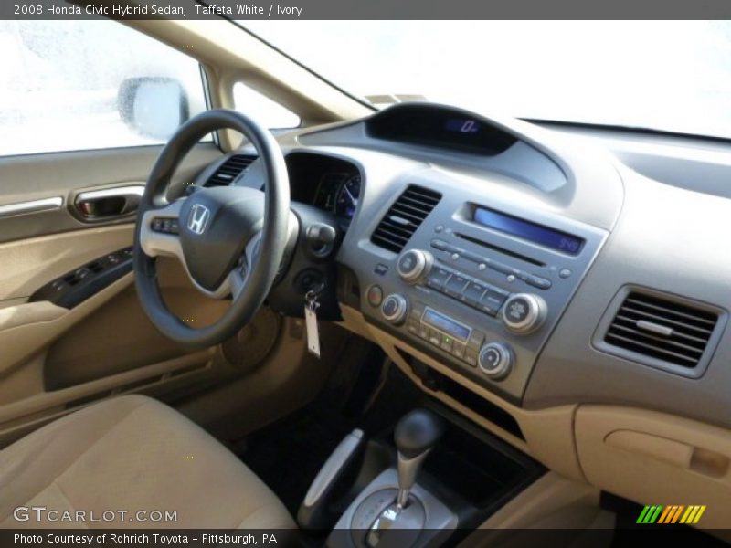 Taffeta White / Ivory 2008 Honda Civic Hybrid Sedan