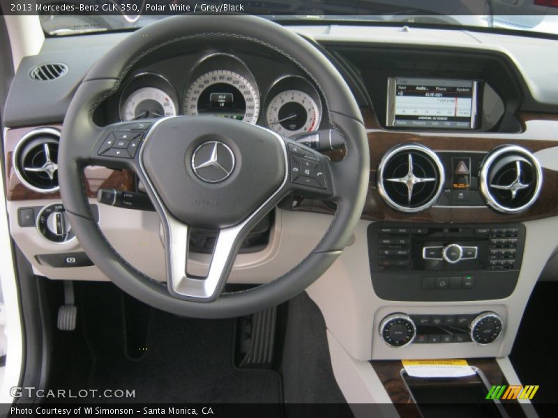 Polar White / Grey/Black 2013 Mercedes-Benz GLK 350