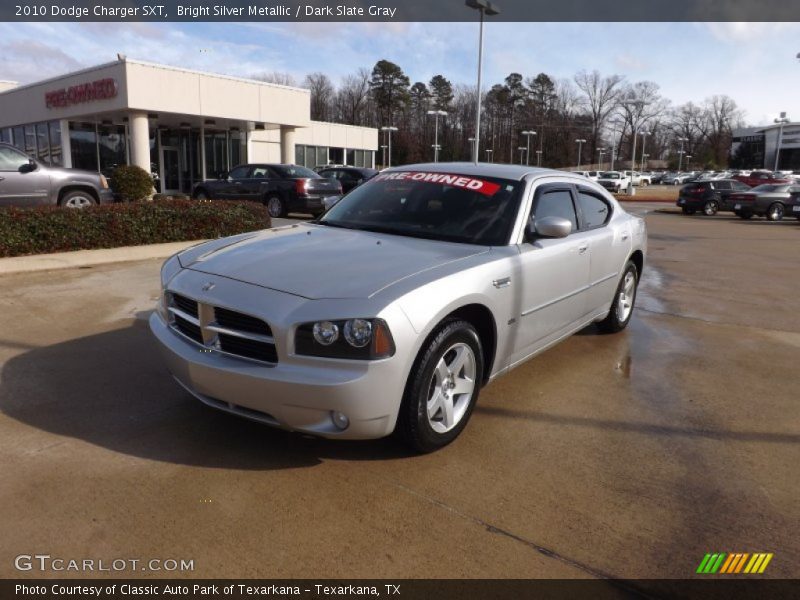 Bright Silver Metallic / Dark Slate Gray 2010 Dodge Charger SXT