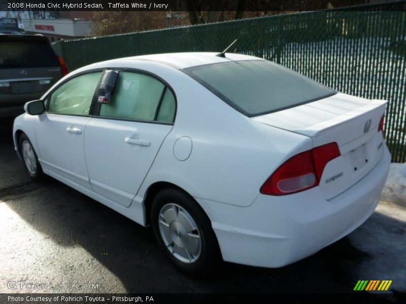 Taffeta White / Ivory 2008 Honda Civic Hybrid Sedan