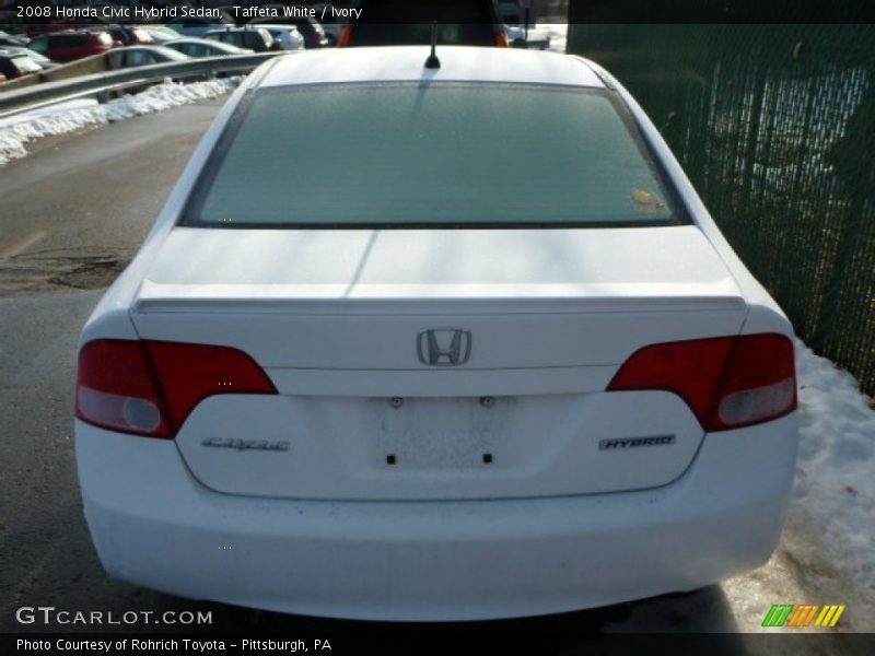 Taffeta White / Ivory 2008 Honda Civic Hybrid Sedan