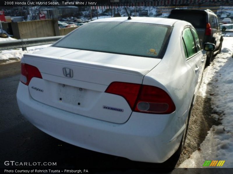 Taffeta White / Ivory 2008 Honda Civic Hybrid Sedan