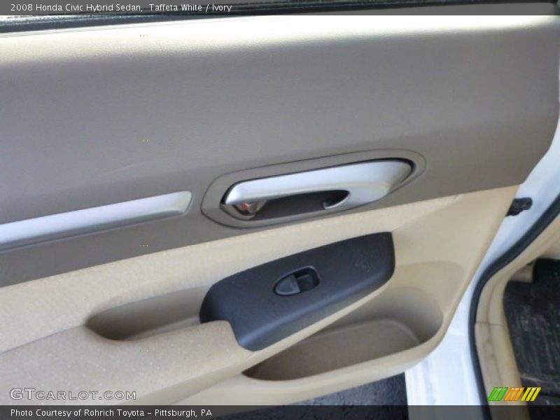 Taffeta White / Ivory 2008 Honda Civic Hybrid Sedan