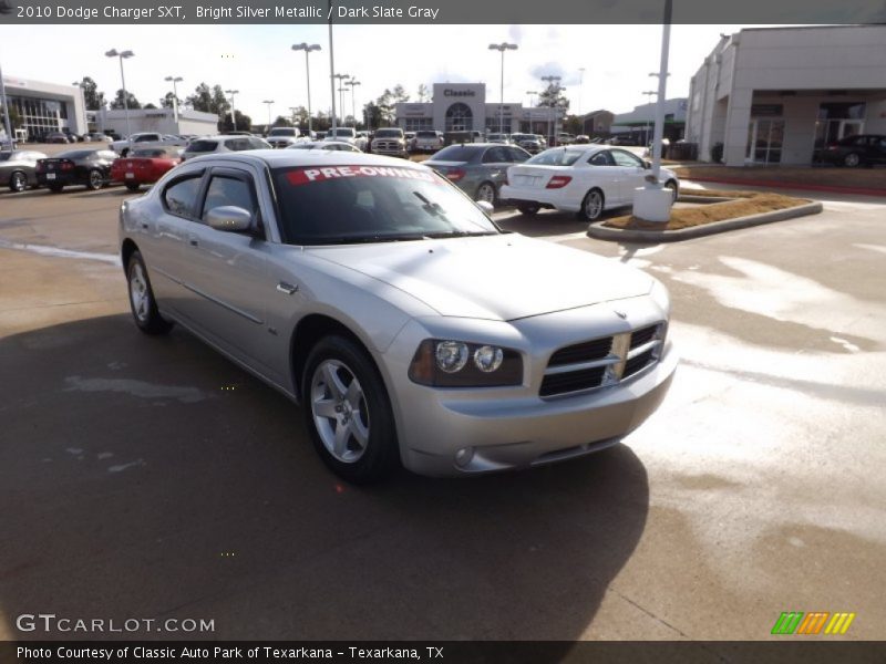 Bright Silver Metallic / Dark Slate Gray 2010 Dodge Charger SXT