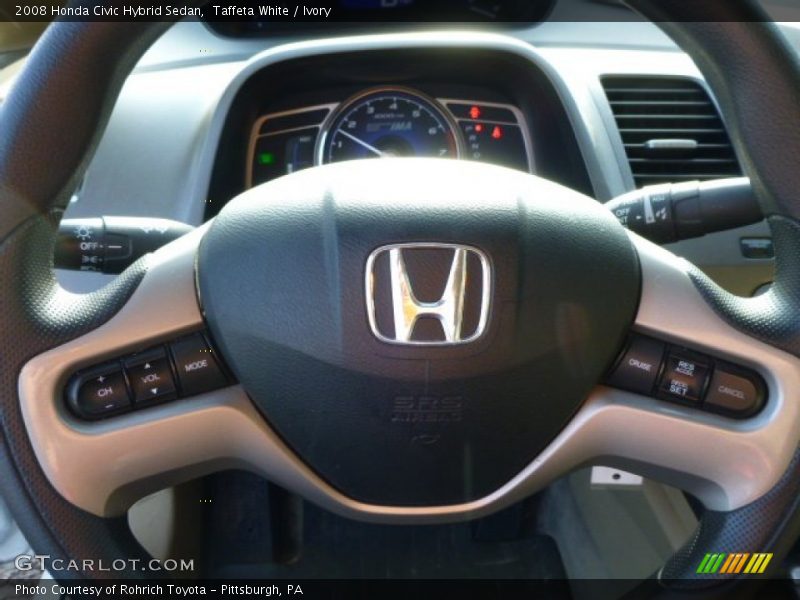 Taffeta White / Ivory 2008 Honda Civic Hybrid Sedan