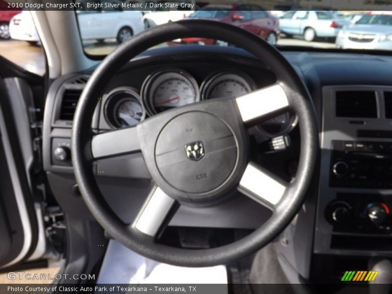 Bright Silver Metallic / Dark Slate Gray 2010 Dodge Charger SXT