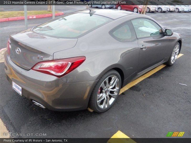 Gran Premio Gray / Red Leather/Red Cloth 2013 Hyundai Genesis Coupe 2.0T R-Spec