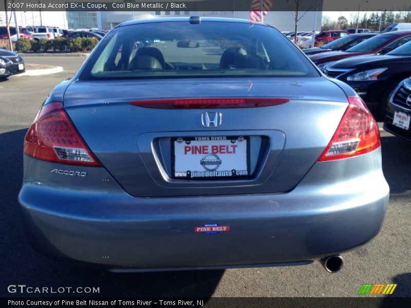 Cool Blue Metallic / Black 2007 Honda Accord EX-L Coupe