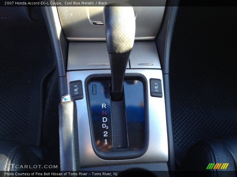 Cool Blue Metallic / Black 2007 Honda Accord EX-L Coupe
