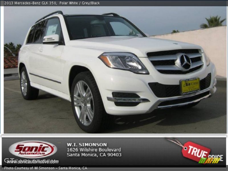 Polar White / Grey/Black 2013 Mercedes-Benz GLK 350