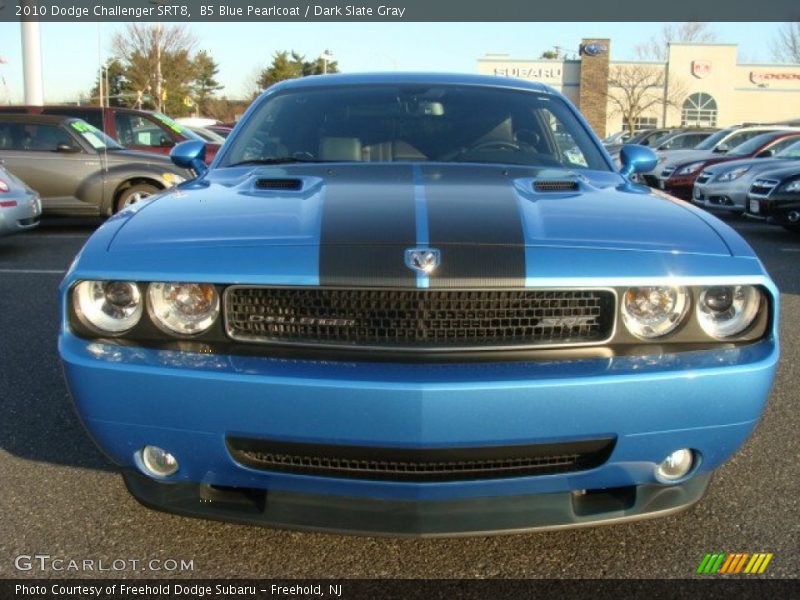 B5 Blue Pearlcoat / Dark Slate Gray 2010 Dodge Challenger SRT8