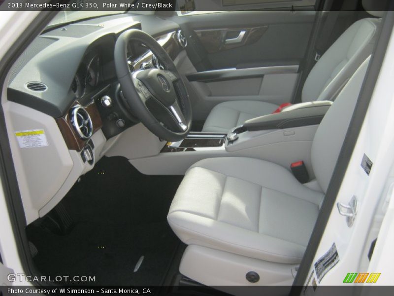 Polar White / Grey/Black 2013 Mercedes-Benz GLK 350
