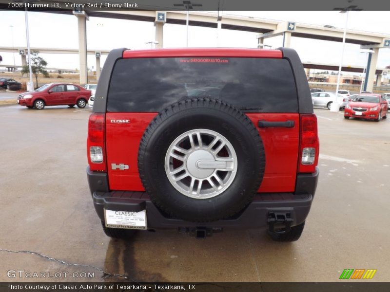 Victory Red / Ebony Black 2008 Hummer H3