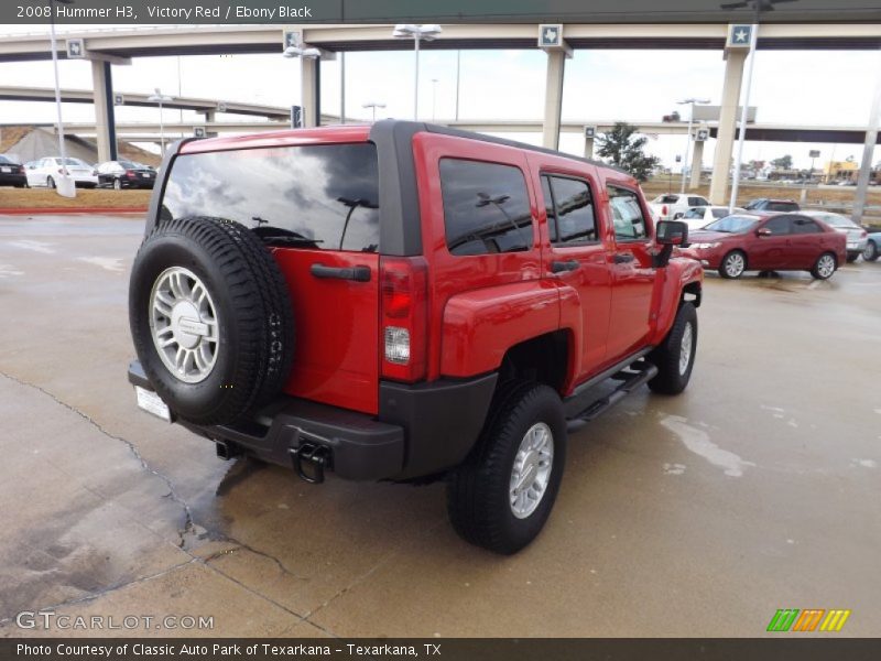Victory Red / Ebony Black 2008 Hummer H3