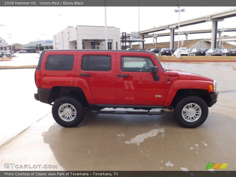 Victory Red / Ebony Black 2008 Hummer H3