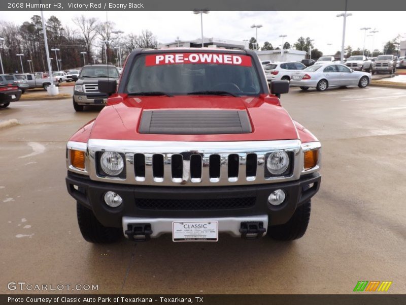 Victory Red / Ebony Black 2008 Hummer H3